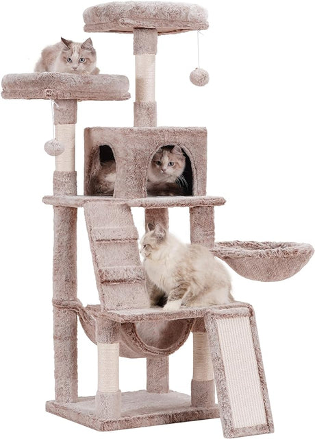 Cat Tree, Cat Tower for Indoor Cats,Multi-Level Cat Furniture Condo for Cats with Padded