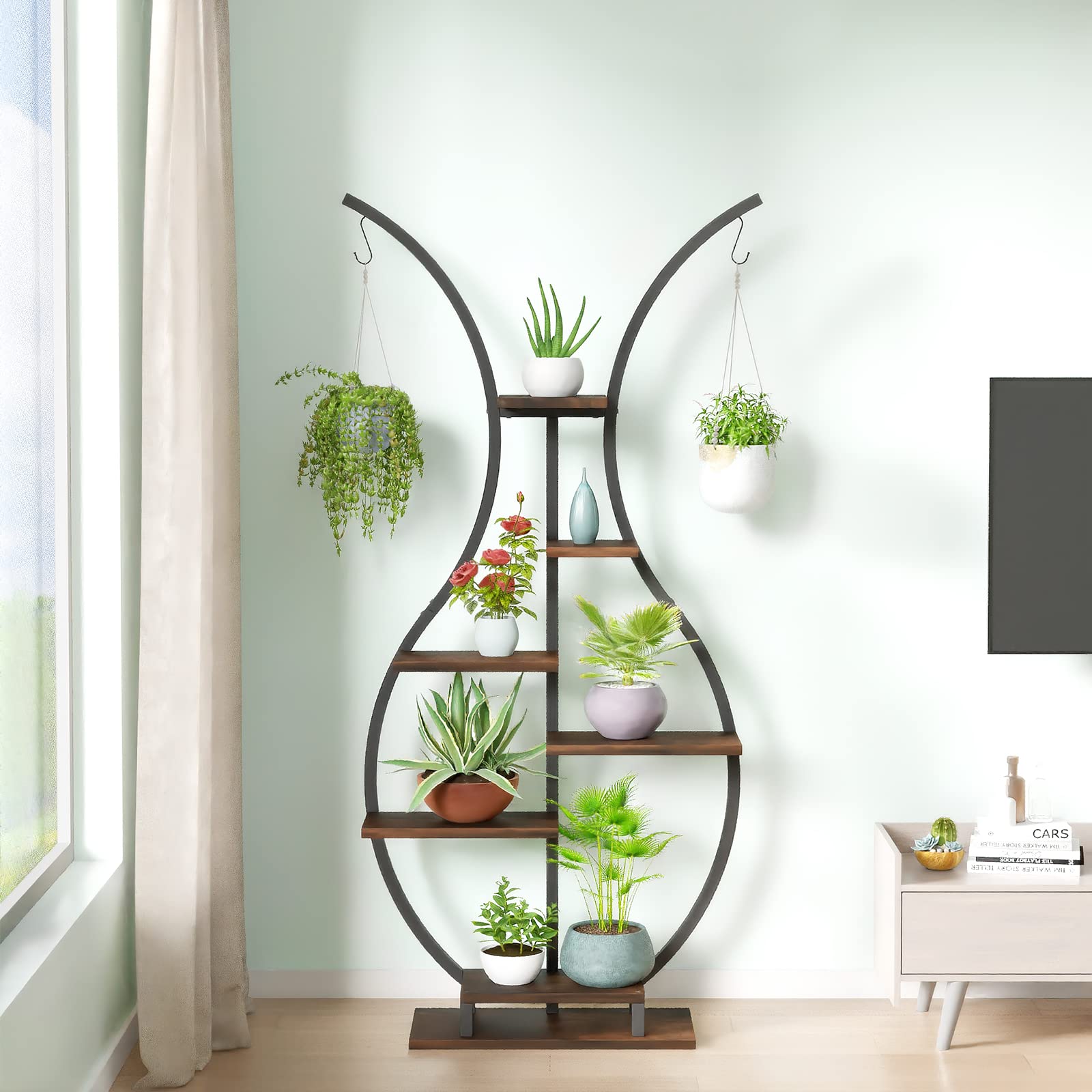 Multi-Purpose Metal Plant Rack for Home & Garden