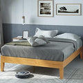 Alexis Deluxe Wood Platform Bed Frame / Solid Wood Foundation / No Box Spring Needed