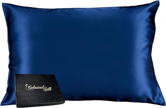 100% Pure Mulberry Silk Pillowcase Premium 25 Momme for Hair and Skin, Hypoallergenic