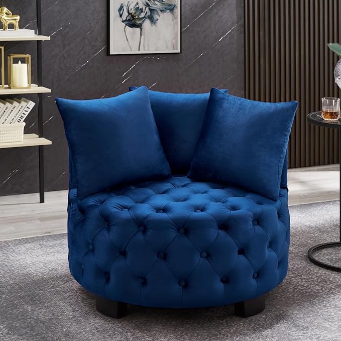 Contemporary Upholstered Tufted Leisure Chair Accent Chair