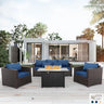 Patio Furniture Set 4 Pieces Outdoor Furniture Sets Patio Couch Outdoor Chairs Coffee