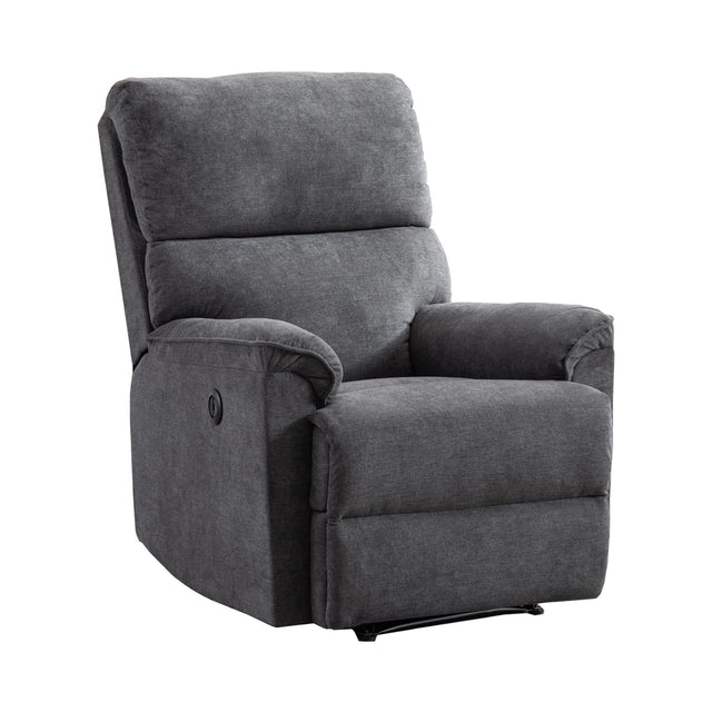 Nuvatech Minimalist Electric Recliner Chair in Grey Front View