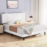 King Bed Frame with Headboard, Upholstered Platform Bed Frame