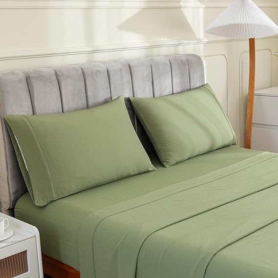 Queen Size Bed Sheets Set 4 Piece 1800 Thread Count Bed Sheets Set
