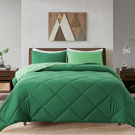 Lightweight Queen Comforter Set with 2 Pillow Sham - 3 Pieces Se