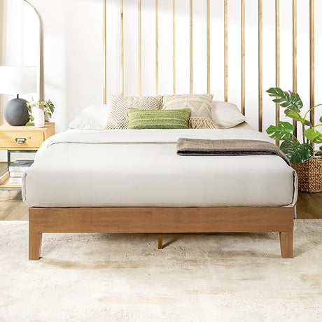 Naturalista Classic - 12 Inch Solid Wood Platform Bed with Wooden Slats