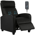 Comfortable PU Leather Recliner with Footrest for Living Room