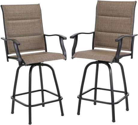 Outdoor Swivel Bar Stools Set of 2