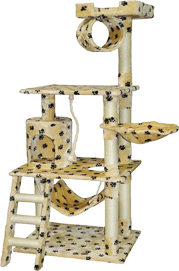 Tower Kitten Condo Scratcher for Indoor Cats with Sisal Posts