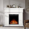 43” Electric Fireplace Mantel Wooden Surround Firebox