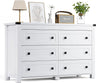 Black Dresser for Bedroom with 6 Drawers, Modern Chest of Drawers, Wood Dressers