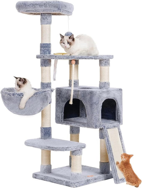 Cat Tree Cat Tower for Indoor Cats Multi-Level Cat Furniture Condo with Feeding Bowl