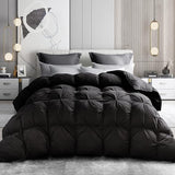 All Season Goose Down Comforter King Size - Luxury Medium Warmth Ultra-Soft 750