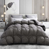 All Season Goose Down Comforter King Size - Luxury Medium Warmth Ultra-Soft 750