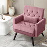 Accent Chair, Modern Button Tufted Armchair