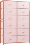 Black Dresser for Bedroom with 12 Drawers Tall Dressers & Chests of Drawers