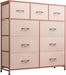 9-Drawer Dresser, Fabric Storage Tower for Bedroom, Hallway, Entryway, Closet, Tall