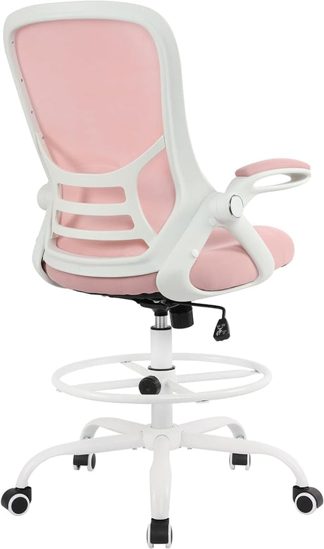 High-Back Mesh Ergonomic Drafting Chair