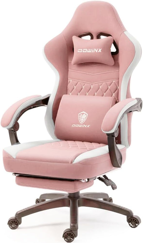 Gaming Chair Breathable Fabric Computer Chair with Pocket Spring Cushion