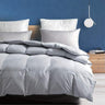 Organic Gray Feathers Down Comforter King Size All Season Duvet Insert