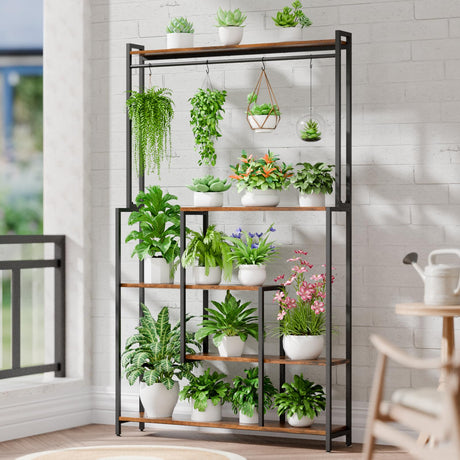 PlantMaster 72 metal plant stand with LED grow lights