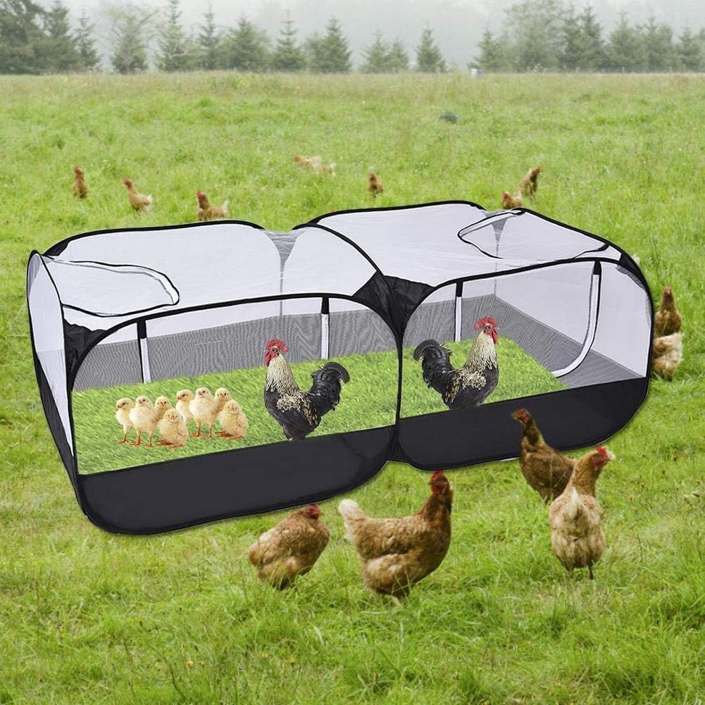 Pop-up mesh pet playpen