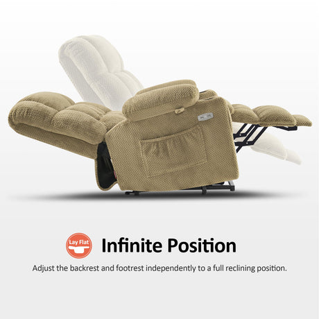 Power Recliner with Home Button and Extra Legroom – Side View