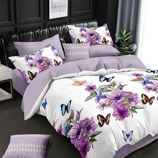 White Twin Comforter Bedding Set (90x68Inch) - 2 Piece All Season Bedding Comforter