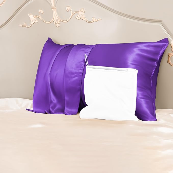 Silk Pillowcase for Hair and Skin with Hidden Zipper