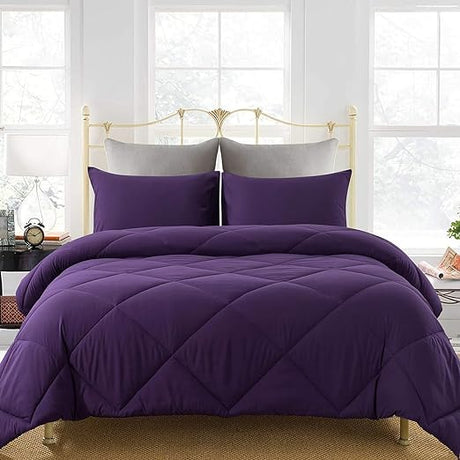 Lightweight Queen Comforter Set with 2 Pillow Sham - 3 Pieces Se