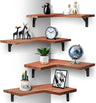 Floating Corner Shelves for Wall Décor Storage