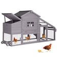 RoamMate compact chicken coop with wheels and handle