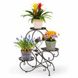 Rust-resistant metal plant holder for indoor and outdoor use