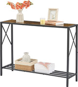 Console Table, entryway Table, Narrow Sofa Table with Shelves