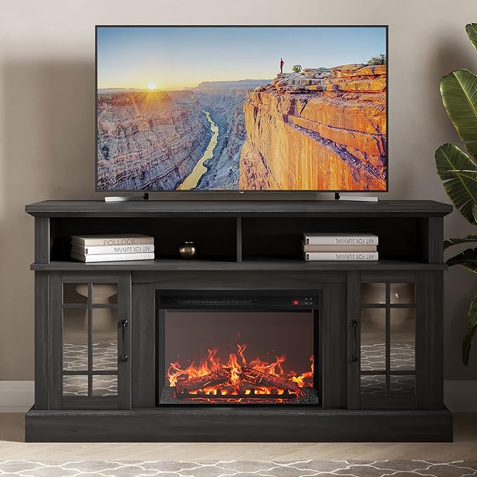 Electric Fireplace Heater  Media Entertainment Center