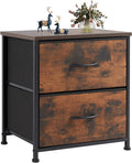 Dresser for Bedroom, Storage with 2 Drawer Organizer Closet Chest Small Clothes Fabric