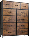 11-Drawer Dresser, Fabric Storage Tower for Bedroom, Hallway, Closets, Tall Chest