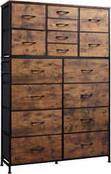 16 Drawers Dresser, Tall Dresser for Bedroom, Closet, Hallway