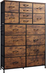 16 Drawers Dresser, Tall Dresser for Bedroom, Closet, Hallway