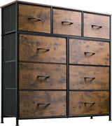 9-Drawer Dresser, Fabric Storage Tower for Bedroom, Hallway, Entryway, Closet, Tall