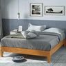 Wen Deluxe Wood Platform Bed Frame / Solid Wood Foundation