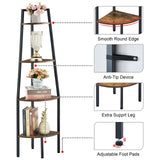Rustic Wooden Bookshelf with Metal Frame – Durable & Stylish