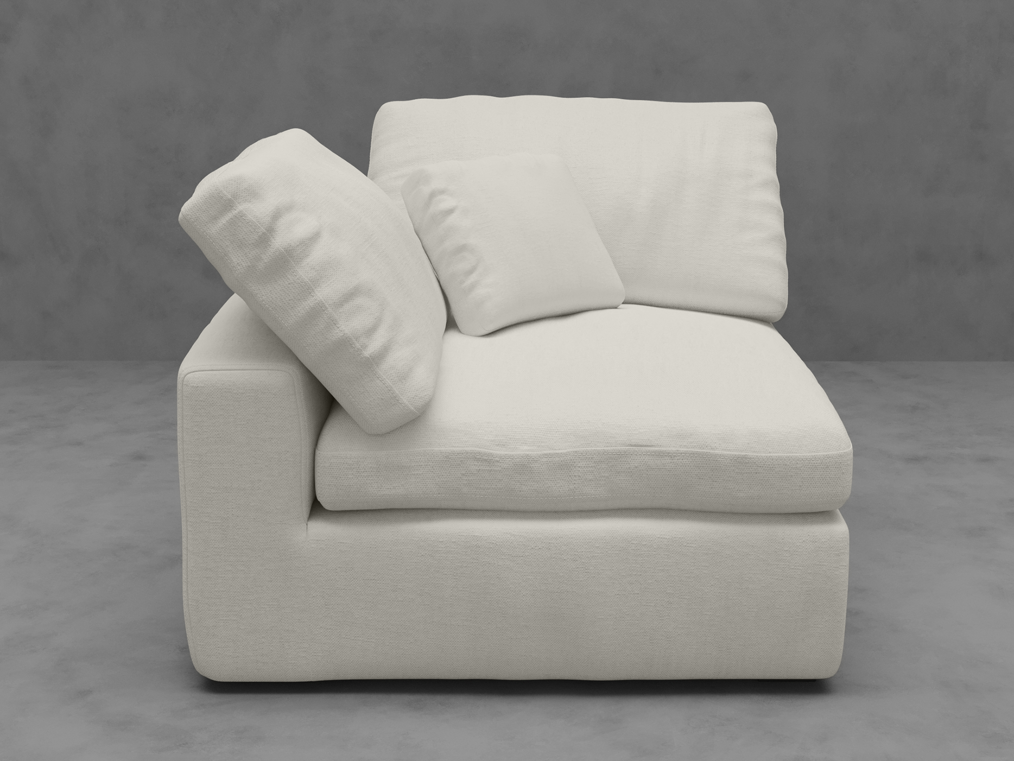 Modular Corner Chair with Down-Blend Cushions - Moisture-Repellent Fabric