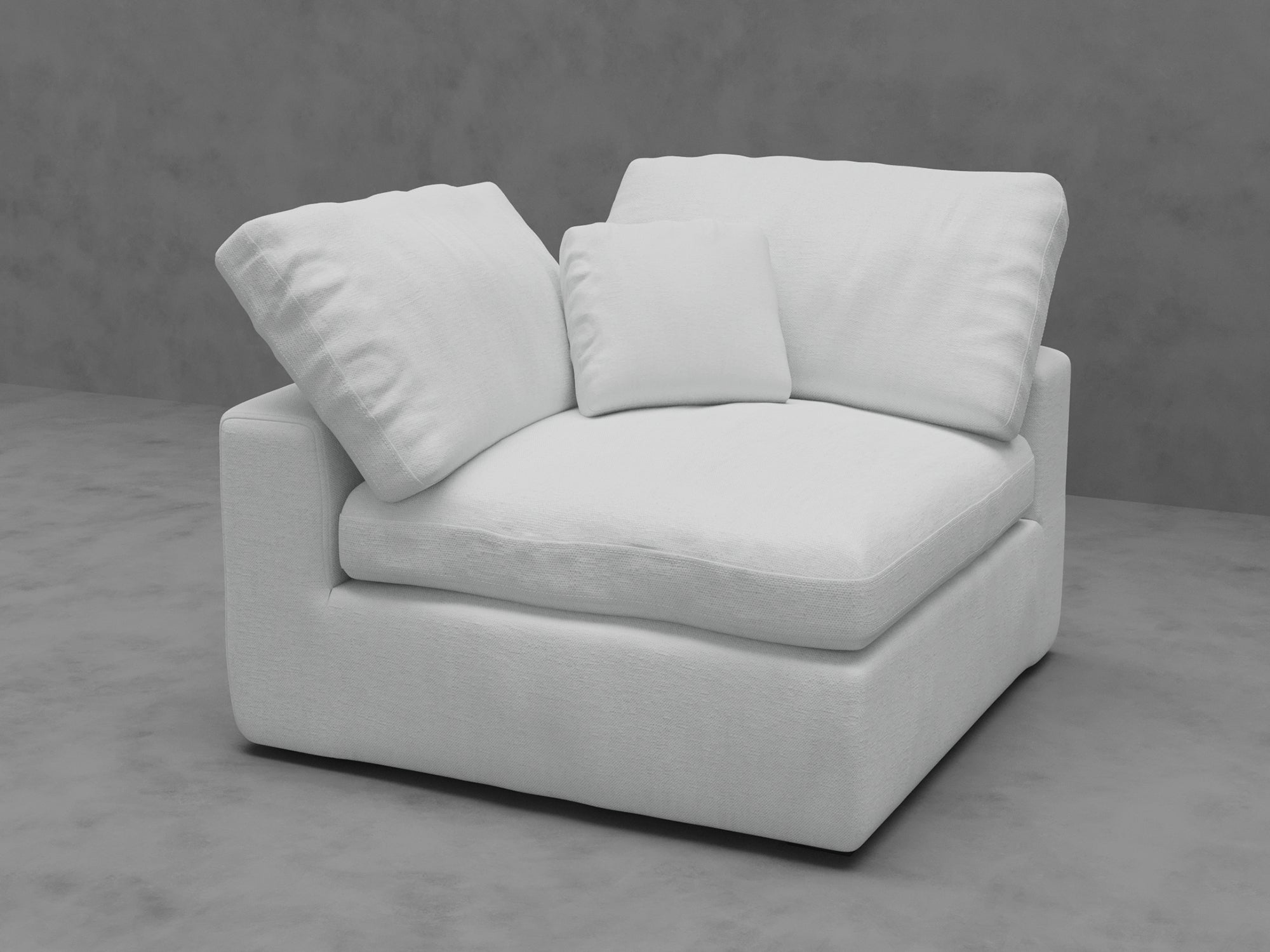 Modular Corner Chair with Down-Blend Cushions - Moisture-Repellent Fabric