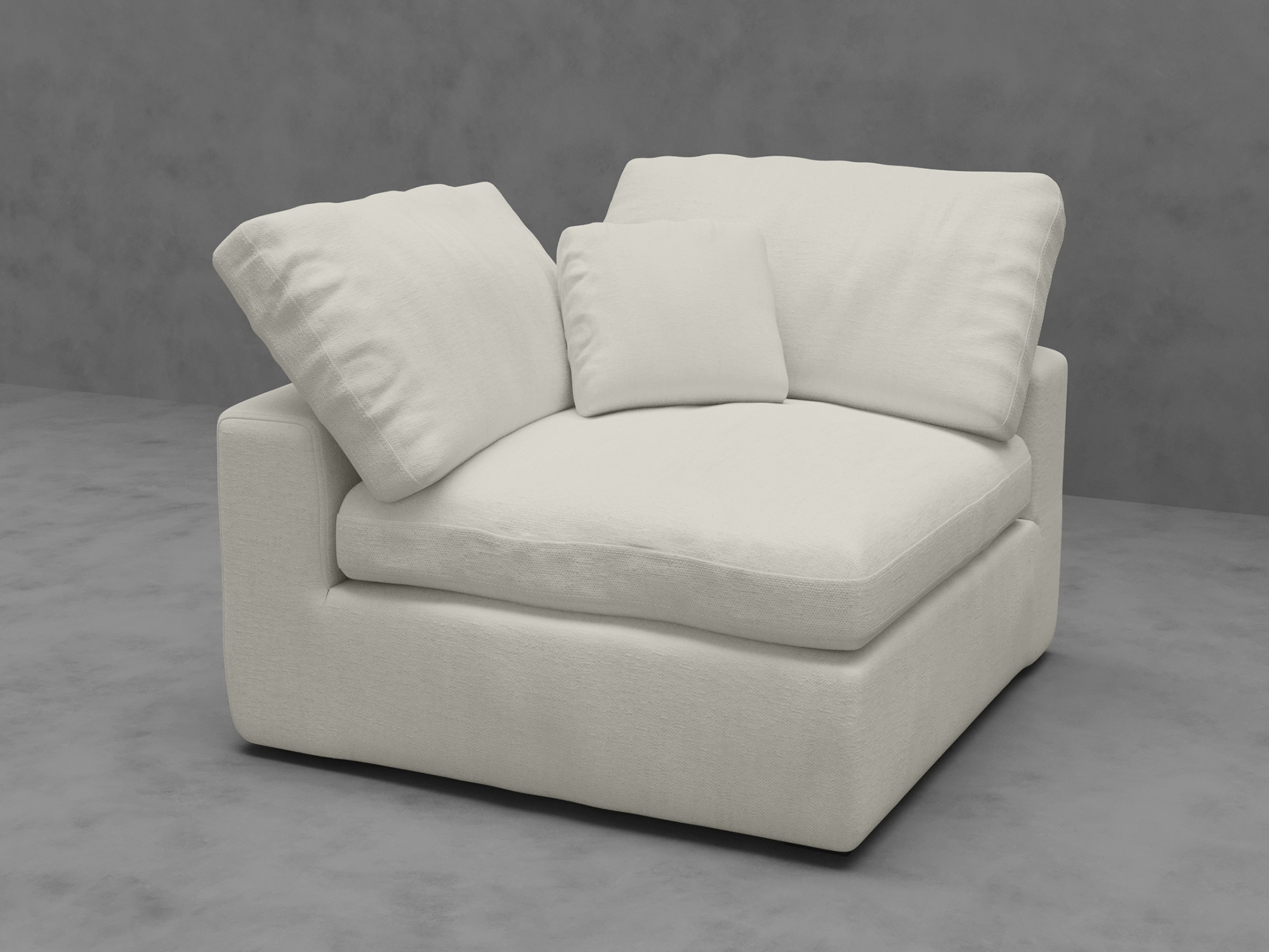 Modular Corner Chair with Down-Blend Cushions - Moisture-Repellent Fabric