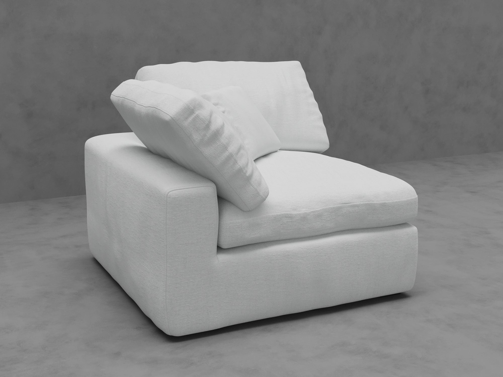Modular Corner Chair with Down-Blend Cushions - Moisture-Repellent Fabric