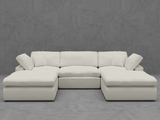 5-Piece Modular U-Shape Sectional Sofa with Ottomans