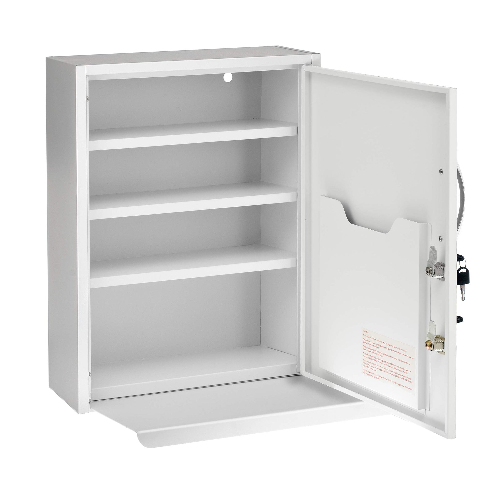 Secure storage for prescription medications and first-aid supplies