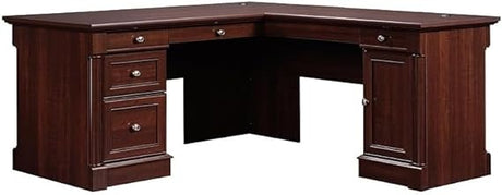 Home Office L Shaped Corner Desk with Computer Tower Storage